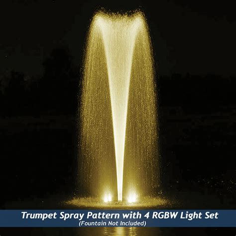 Airmax Rgbw Color Changing Led Fountain 4 Light Set Color Changing
