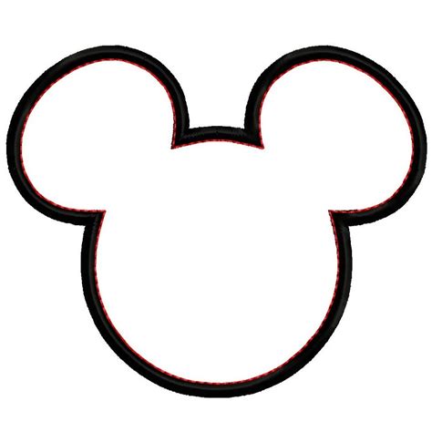 Minnie Mouse Head Outline Clipart Best