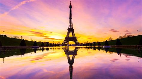Eiffel Tower Sunset Wallpaper Themes10win