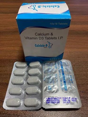 Who Gmp Calcium Carbonate 500mg Vitamin D3 Tablets For Hospital At Rs 6000box In Baddi