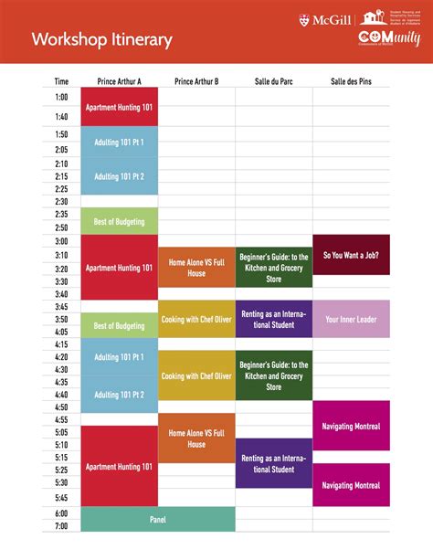 Workshop Schedule Off Campus And Commuter Student Support Mcgill