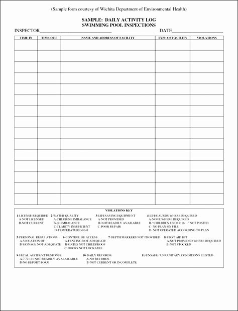 These templates are customized according to your purpose and are filled to store in your digital folder as well as you can take a print of your log. Not Angka Lagu Eyewash Log Sheet Editable Template Printable : 7 Best Images of Editable Blank ...