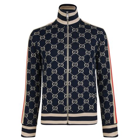 Gucci Jacquard Track Jacket Men Tracksuit Tops Flannels Fashion