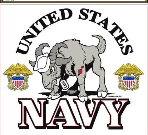 Navy Goat Mascot Logo Window Car Decal Sticker Ebay