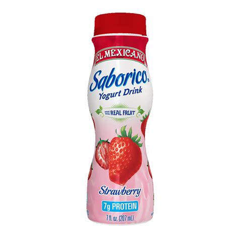 El Mexicano® Saborico® Strawberry Yogurt Drink 7 Fl Oz Bottle