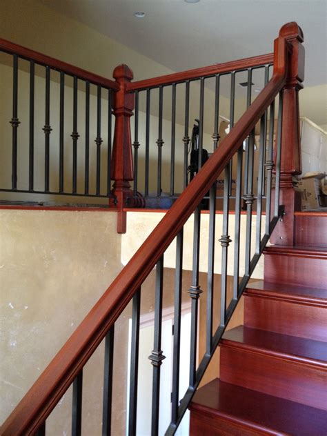 Stairs Railing Interior Mission Style Staircase And Railings Artistic