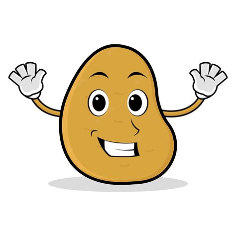 Premium Vector Cute Potato Mascot Cartoon Vector Illustration