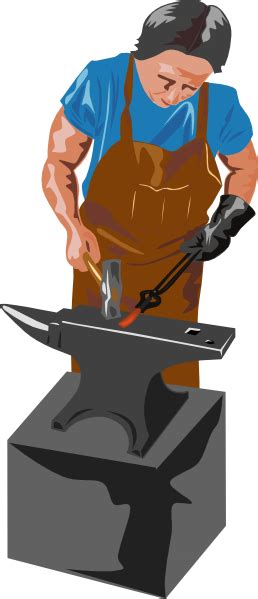 Download boy working cliparts and use any clip art,coloring,png graphics in your website, document or presentation. Blacksmith Working Clip Art at Clker.com - vector clip art ...