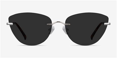 Linger Cat Eye Silver Frame Sunglasses For Women Eyebuydirect Canada