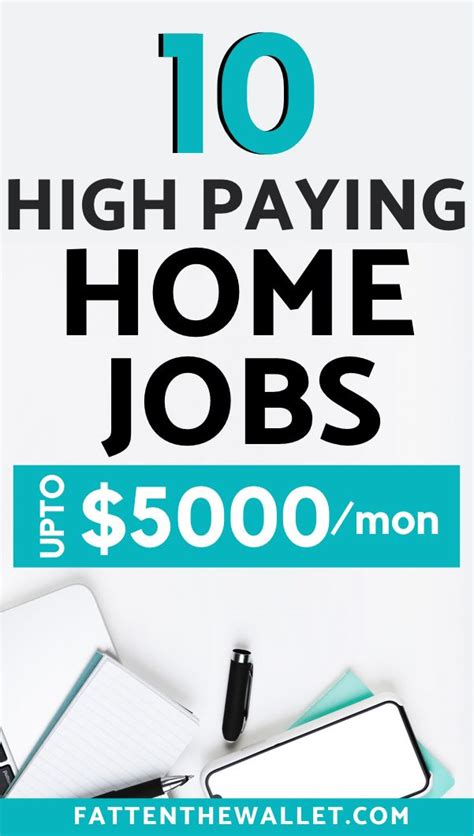 The Words 10 High Paying Home Jobs 500 Month