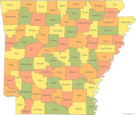 Arkansas Map Travelsfinderscom