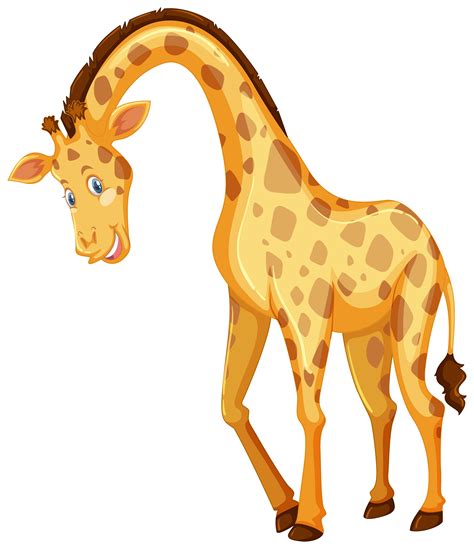 Cute Cartoon Giraffe Happy