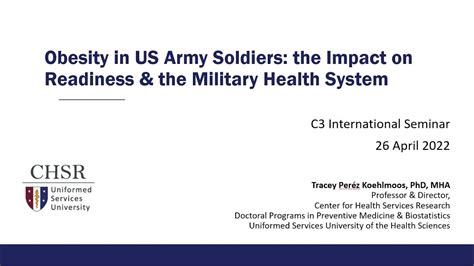 obesity in us army soldiers the impact on readiness and the military health system youtube