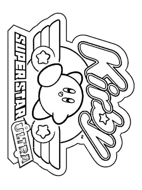 Kirby Coloring Pages Free Printable Kirby Coloring Pages