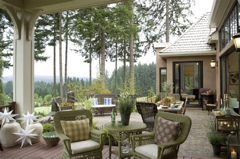 French Country Elegance Traditional Patio Portland