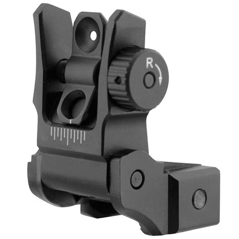 Utg Low Profile Flip Up Rear Sight With Dual Aiming Aperture Buy