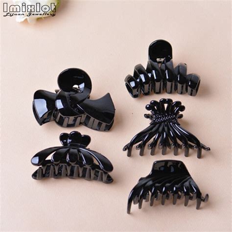 Hair Claws Simple Crab Hair Clips Clamp Black Butterfly Hairpin