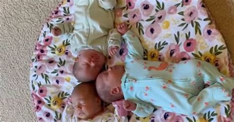 Rare Identical Triplets ‘one In A Million Couple Welcomes Rare Set