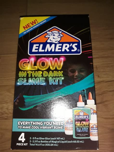 Elmers Glow In The Dark Slime Kit Hobbies And Toys Stationery And Craft