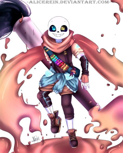 Exists outside of timelines (he has a bad memory) he have a truce with error may help make aus. Ink-Sans by AliceRein on DeviantArt | Dibujos, Imagenes de ...