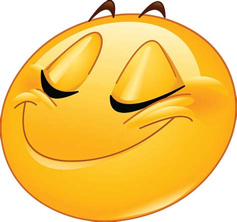 Smug Face Emoticon Illustrations Royalty Free Vector Graphics And Clip