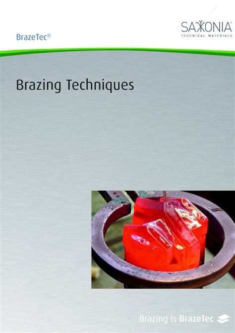 Pdf Brazing Techniques Saxonia Tmde · 2019 4 25 · Brazing