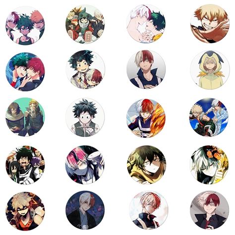 1pcs Anime My Hero Academia Cosplay Badge Cartoon No Hero Academia