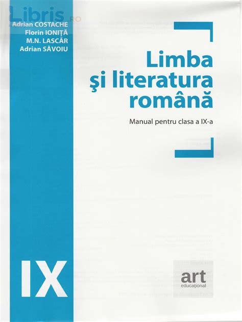 Limba Romana Clasa 9 Manual Adrian Costache Pdf