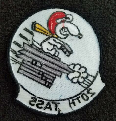 Snoopy Ops Flying Ace Patch Usaf 20th Tass Military Patch Ebay