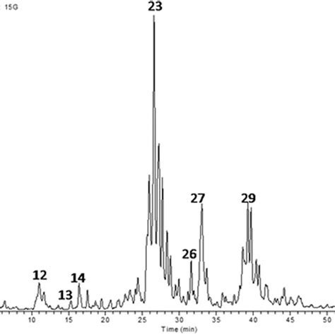 Lc Msms Profile Of A Watermethanol Extract From E Supra Axillaris Download Scientific