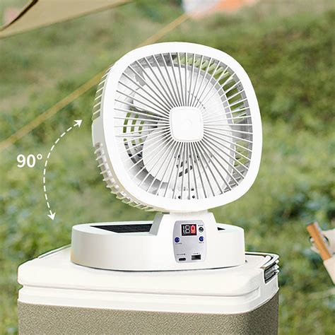 Upgraded Outdoor Fan Convenient High Wind Folding Fan Charging Wireless