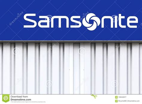 Logotipo De Samsonite Em Uma Parede Fotografia Editorial Imagem De