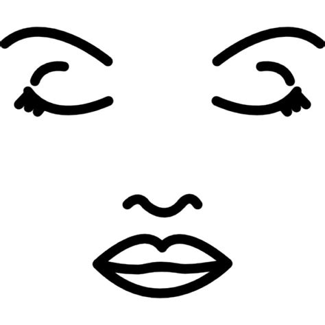 Face Of A Woman Outline Icons Free Download