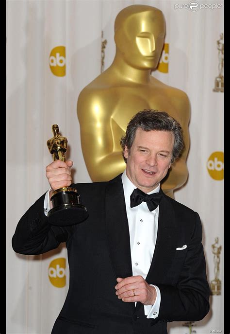 Ma Vie Pour Un Oscar Qui Est L'acteur - Colin Firth, Oscar du meilleur acteur pour Le Discours d'un roi, lors