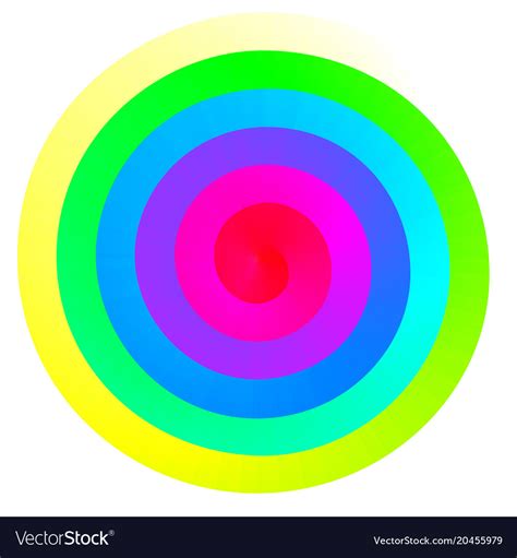 Colorful Rainbow Spiral Royalty Free Vector Image
