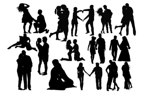 Romantic Couple Svg Couples Silhouettes Lovers Silhouette Etsy
