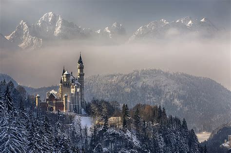 Hd Wallpaper Architecture Bavaria Buildings Castle Forest Germany