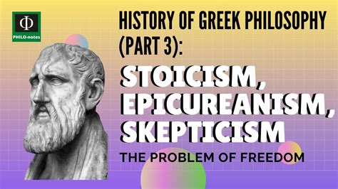 Stoicism Epicureanism Skepticism History Of Greek Philosophy Part 3