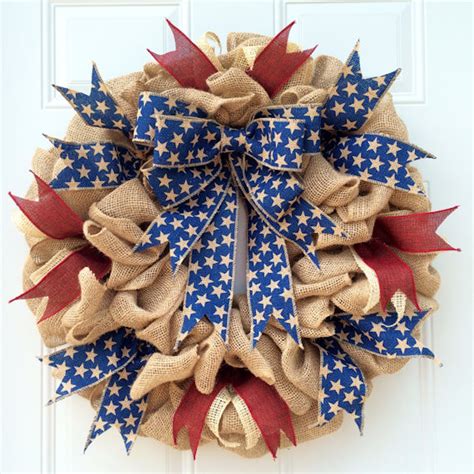 10 Red White And Blue Wreaths For A Fourth Of July Final Touch