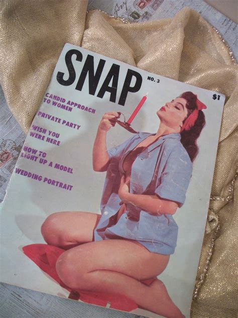 Vintage 1950s Snap Magazine Mens Pictorial Magazine Vintage