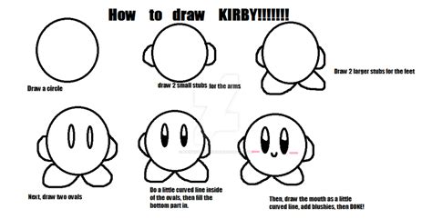 How To Draw Kirby By Kawaiistarkirby On Deviantart
