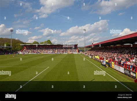 General View On The Lamex Stadium Football Stadium Home Of Stevenage Football Club During Match