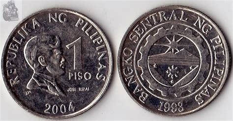 Philippines 1 Peso Coin Asia 100 Real And Original Coins For