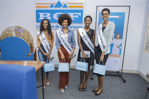 Accueil De Miss Burundi 2021 à La Bgf Bgf Bank