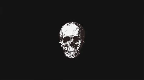 Download Wallpaper 1920x1080 Skull Bw Minimal Art Full Hd Hdtv