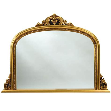Antique French Style Gold Overmantle Mirror Mirror Homesdirect365