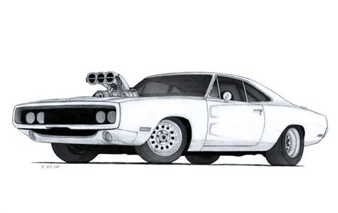You can print them and have fun. dodge charger drawings | 1970 Dodge Charger R/T Drawing by ...