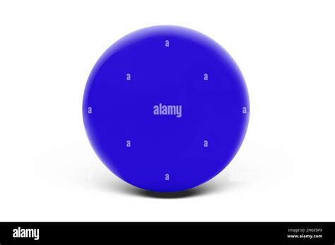 The Blue Ball Isolated On White Stock Photo Alamy