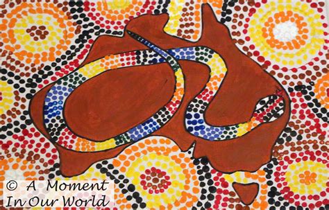 Aboriginal Rainbow Serpent Paintings