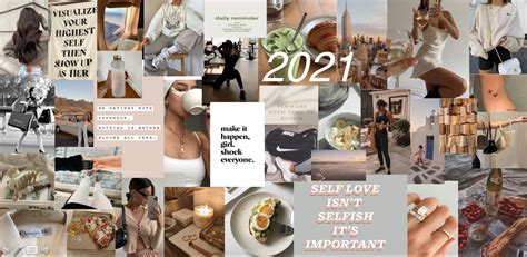 2021 vision board aesthetic made by powerpoint vision board wallpaper vision board collage